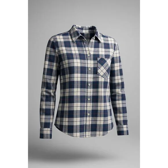 UNTUCKit Sorbo Shirt Women's 6 Cotton Button Up Blue White Red Plaid Regular Fit - Picture 16 of 16